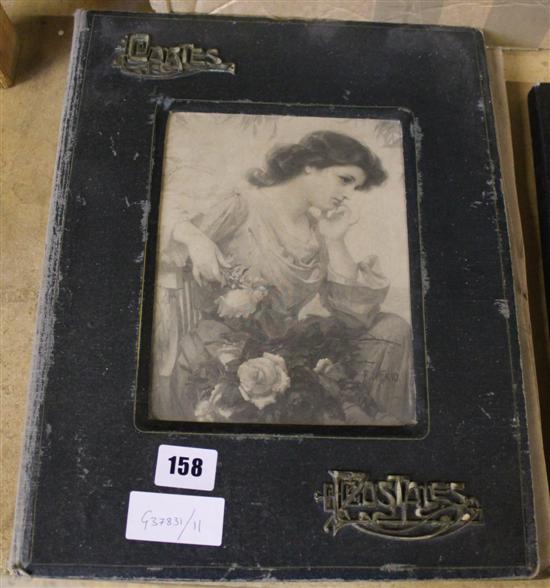 French postcard album